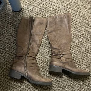 Brown Knee-High Boots
